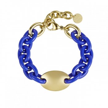 Alex Enamel Bracelet Blue/Gold