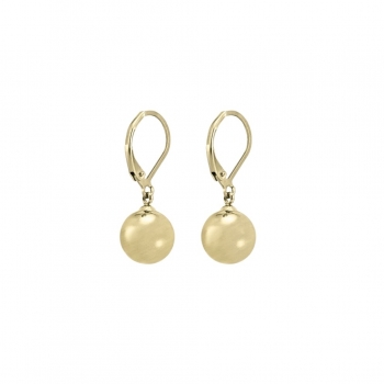 Globe Hook 10mm Earring Gold