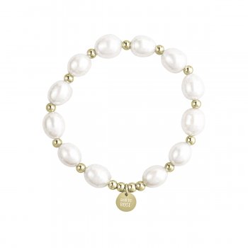Pearl Elastic Bracelet Gold