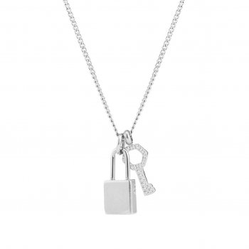 Love Lock Mini Necklace Steel