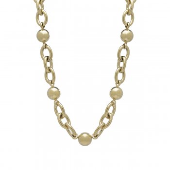 Globe Chunky Chain Necklace Gold