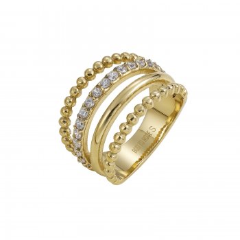 Bead Mix Ring Gold