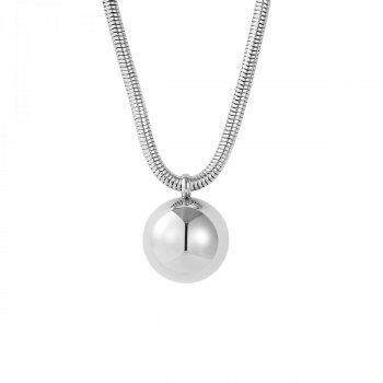 Globe Maxi Necklace Silver