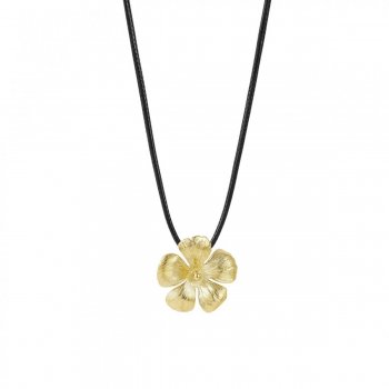 Blossom Cord Necklace Gold