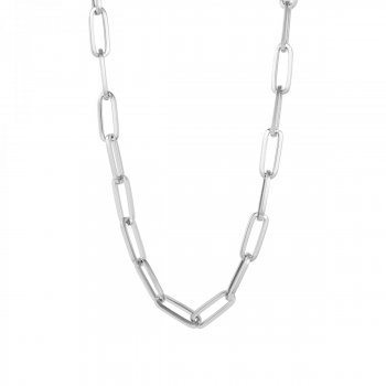 Carrie Large Necklace Silver