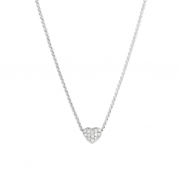 Dawn Crystal Necklace Clear/Silver