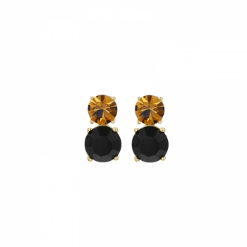 Quinn Earring Brown/Black/Gold