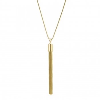 Taylor Tassel Necklace Gold