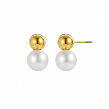 Maya Pearl Earring Gold