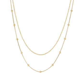 Sacramento 2-Row Necklace Gold