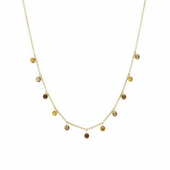 Lima Charm Necklace Amber/Gold