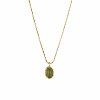 Retro Necklace Green/Gold