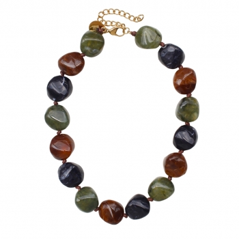 Vibe Resin Necklace Mix Black