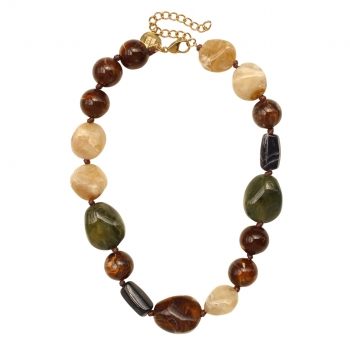 Molto Resin Necklace Mix Green