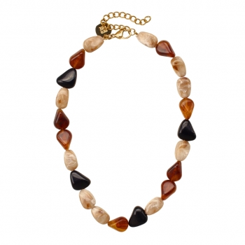 Prisma Resin Necklace Black