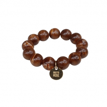 Velvet Resin Bracelet Brown