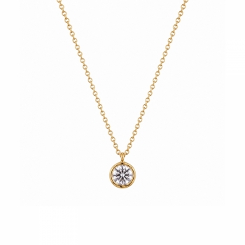 Bash Necklace Clear/Gold