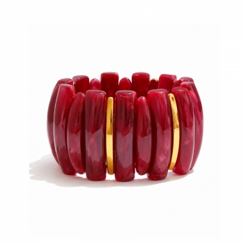 Blaise Resin Bracelet Red