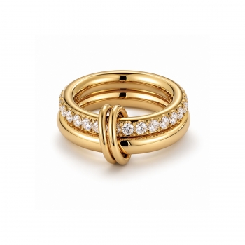 Link Double Ring Gold