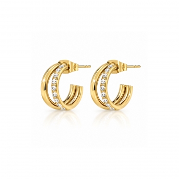 Crown Duo Hoop Gold