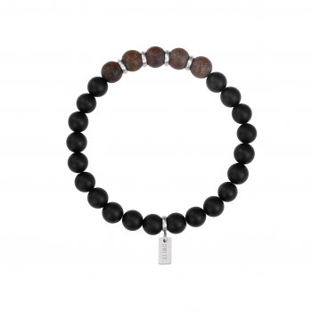David Brown/Black Elastic Bracelet