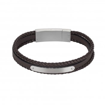 Alex Brown Three Row Leather Bracelet
