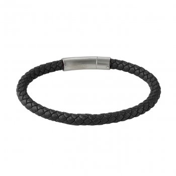 Dean Black Leather Bracelet