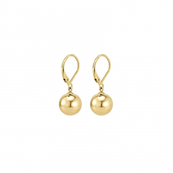 Globe Hook 10mm Earring Gold