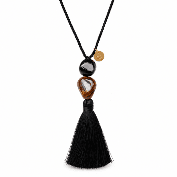 Vibe Tassel Necklace Black