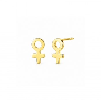 Woman Stud Earring Gold