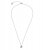 Cube Short Necklace Clear/Steel