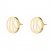 Rose Enamel Earring White/Gold