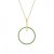 Zone Crystal Necklace Green/Gold