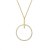 Zone Crystal Necklace Clear/Gold