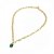 Aspen Link Necklace Green/Gold
