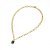 Aspen Link Necklace Black/Gold
