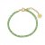 Ice Tennis Bracelet 3mm Green/Gold