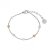 Globe Enamel Bracelet Sand/Silver