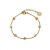 Globe Enamel Bracelet Orange/Gold