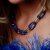 Granada Enamel Necklace Blue/Gold