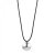 Capri Cord Long Necklace Silver