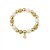 Brea Elastic 10mm Bracelet Ivory/Gold