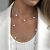Clover Multi Necklace White/Silver