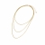 Monroe 3-row Necklace Gold