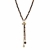 Beverly Icon Necklace Brown/Gold