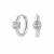 Ice Creole Earring Clear/Slver