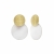 Sorrento Earring White/Gold