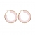 Halo Resin Earring Pink