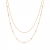 Sacramento 2-Row Necklace Gold