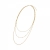 Sacramento 3-Row Long Necklace Gold